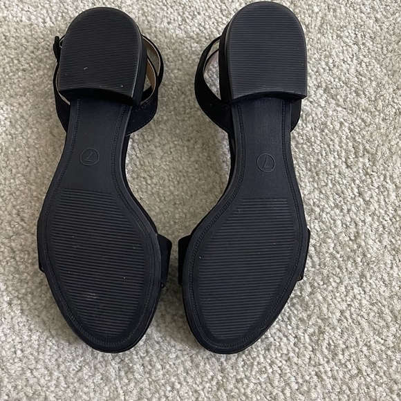 Black Ankle Strap Sandals - Picture 6 of 8